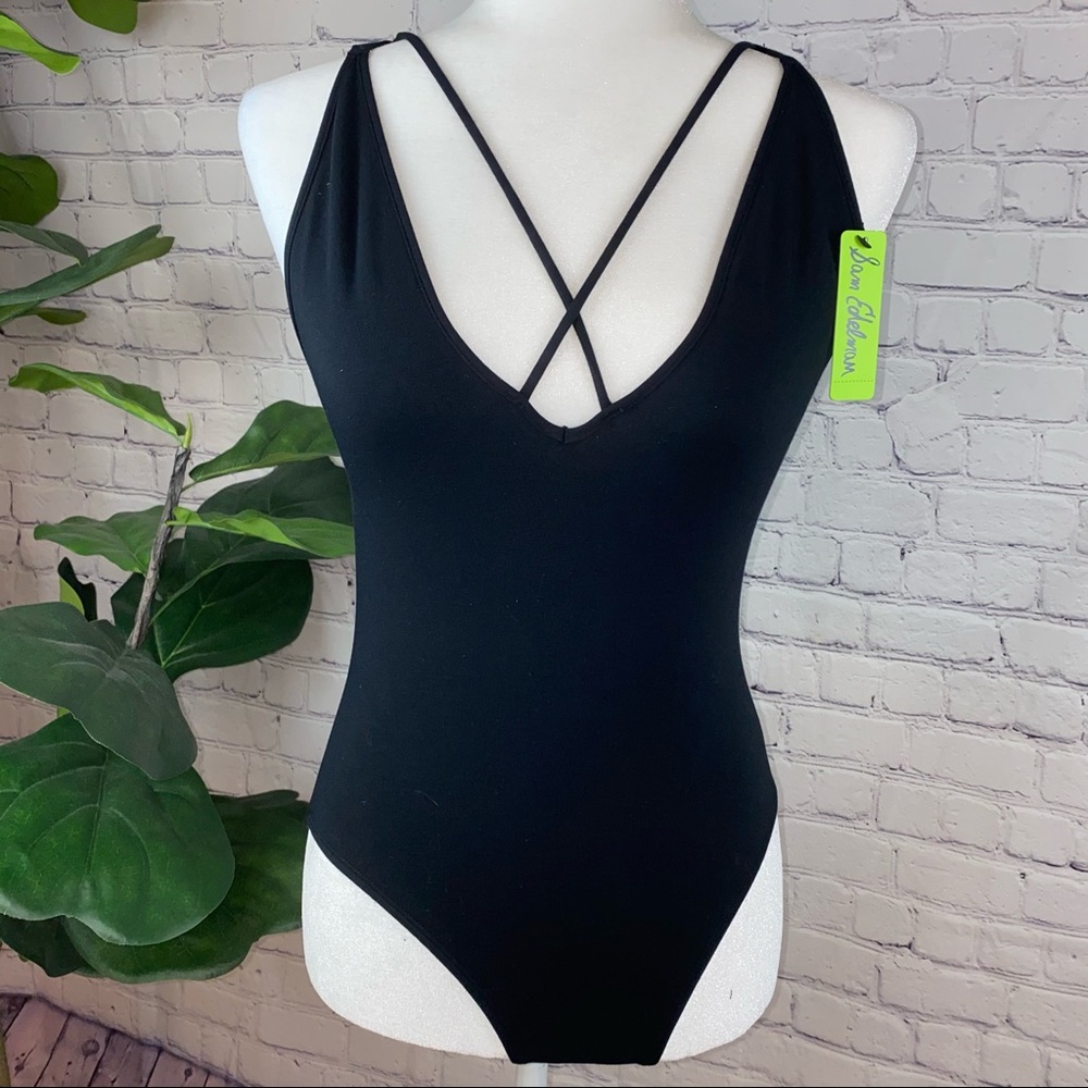Sam Edelman Black Strap Bodysuit